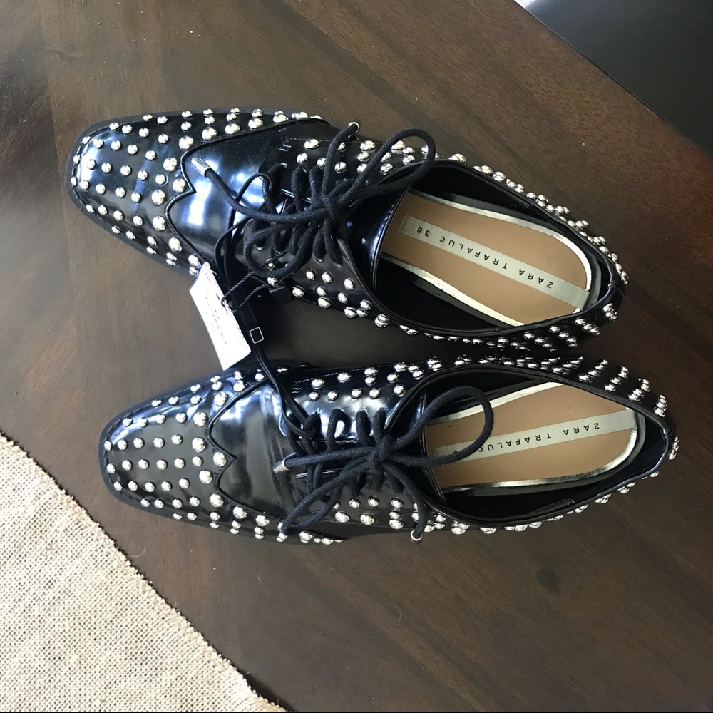 Zara Wingtips Loafers NWT